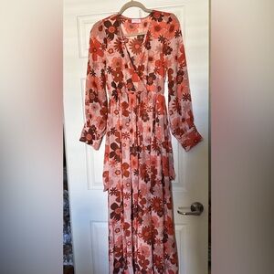 Pink Lily, long sleeve dress